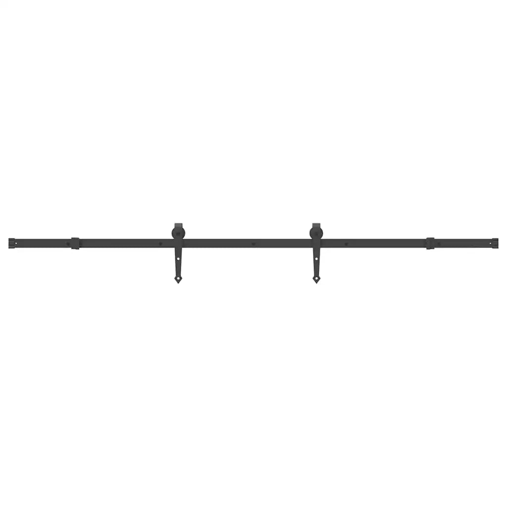 Kit di Binari per Porte Scorrevoli 213,5 cm Acciaio Nero 4009705