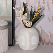 Galo, Vaso Texture Irregolare, Bianco Crema