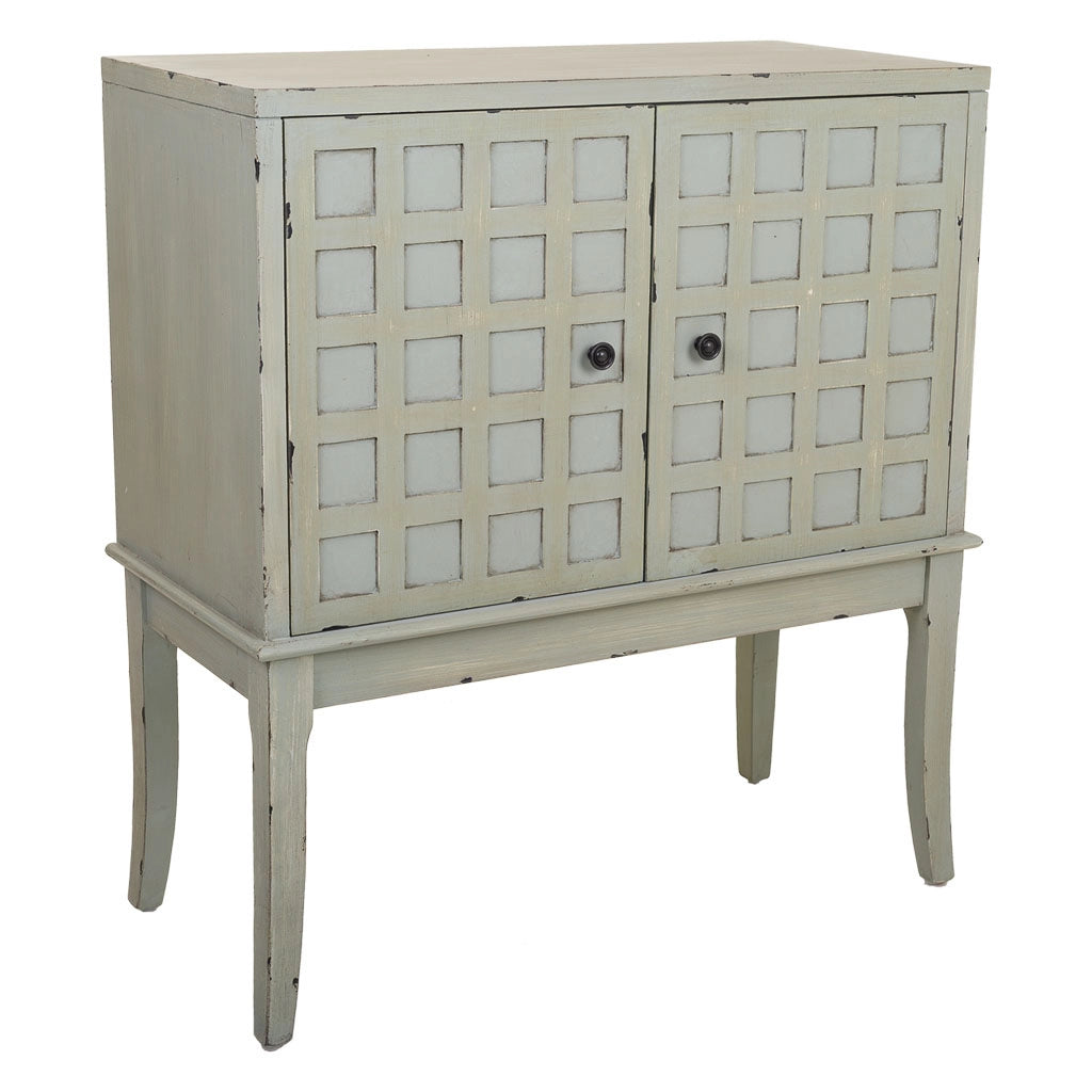 Mobile da ingresso in legno verde 81,5x39x90h