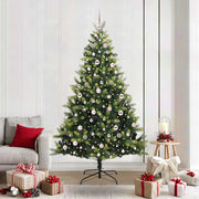 Albero di Natale Artificiale a Cerniera con 300 LED 210 cm 3396002