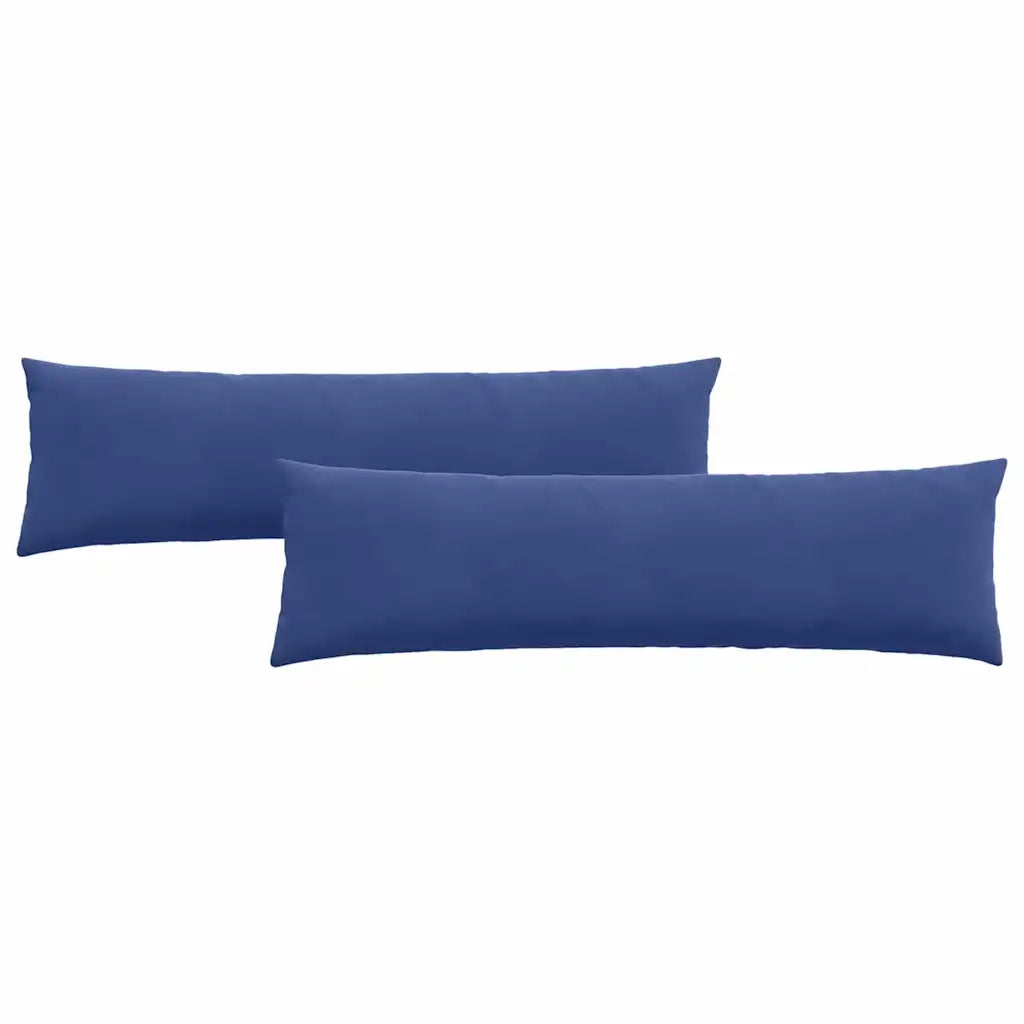 Cuscini da Divano 2 pz | Cuscini per sedie Blu Polizia 145 x 40 cm