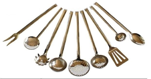 Cucchiaione da cucina in acciaio inox con gancio rivadossi