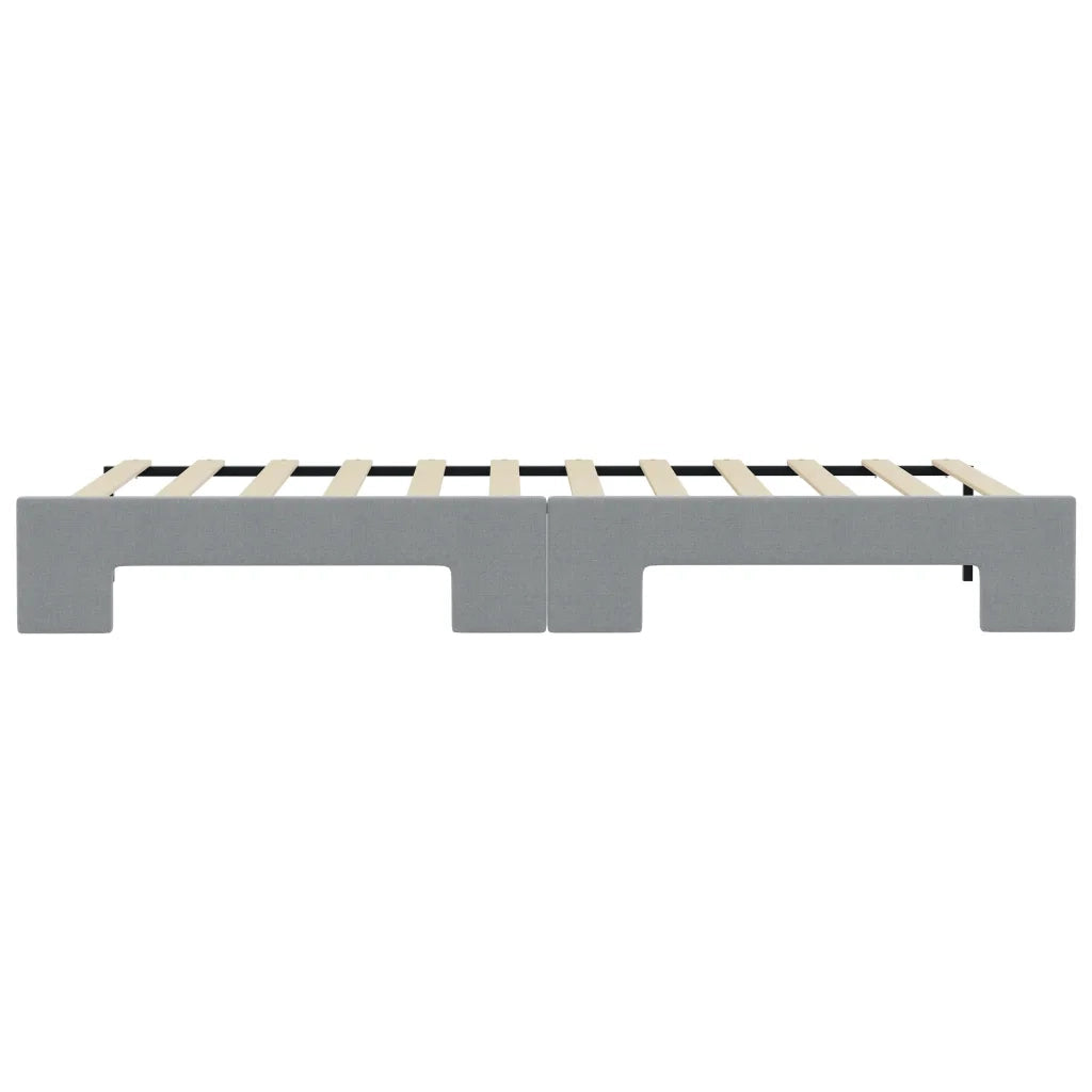 Divano Letto con Letto Estraibile-Sofa Letto-Daybed Grigio Chiaro 90x200 Tessuto 850006