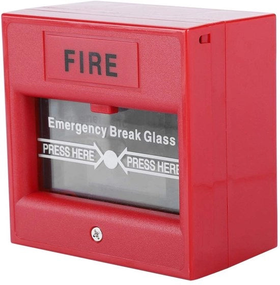 Pulsante di Allarme Sicurezza di Emergenza - Pulsante di Emergenza per Anziani - Pulsante di Allarme per Anziani - Pulsante di Avvio - Materiale Antincendio - Dimensioni 8,6 x 8,6 x 5 cm