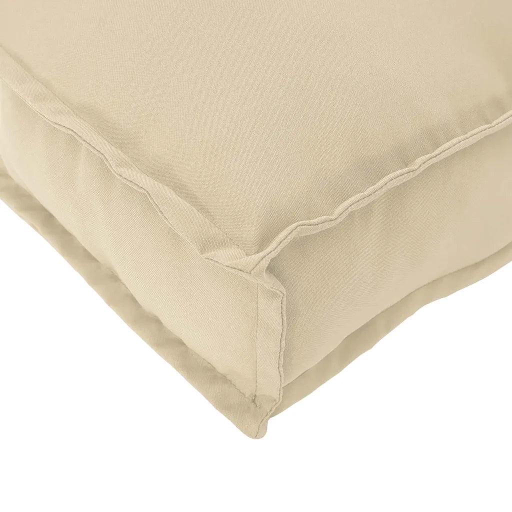 Cuscino per pallet | Cuscini per sedie Beige 200 x 40 x 8 cm Tessuto Oxford