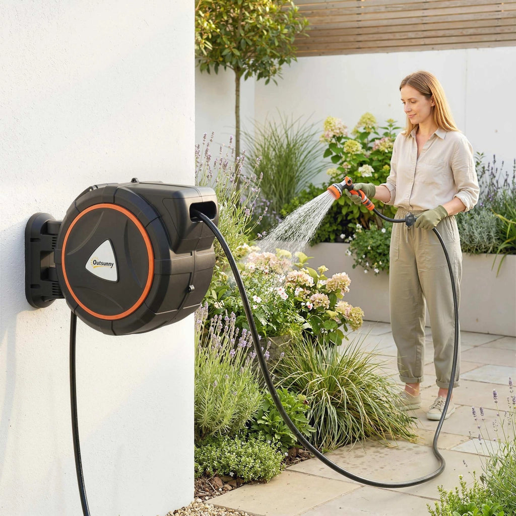 Avvolgitubo Automatico Retrattile 23+2m ¨C Xylo ¨C 12 Modi Spruzzo Arancione