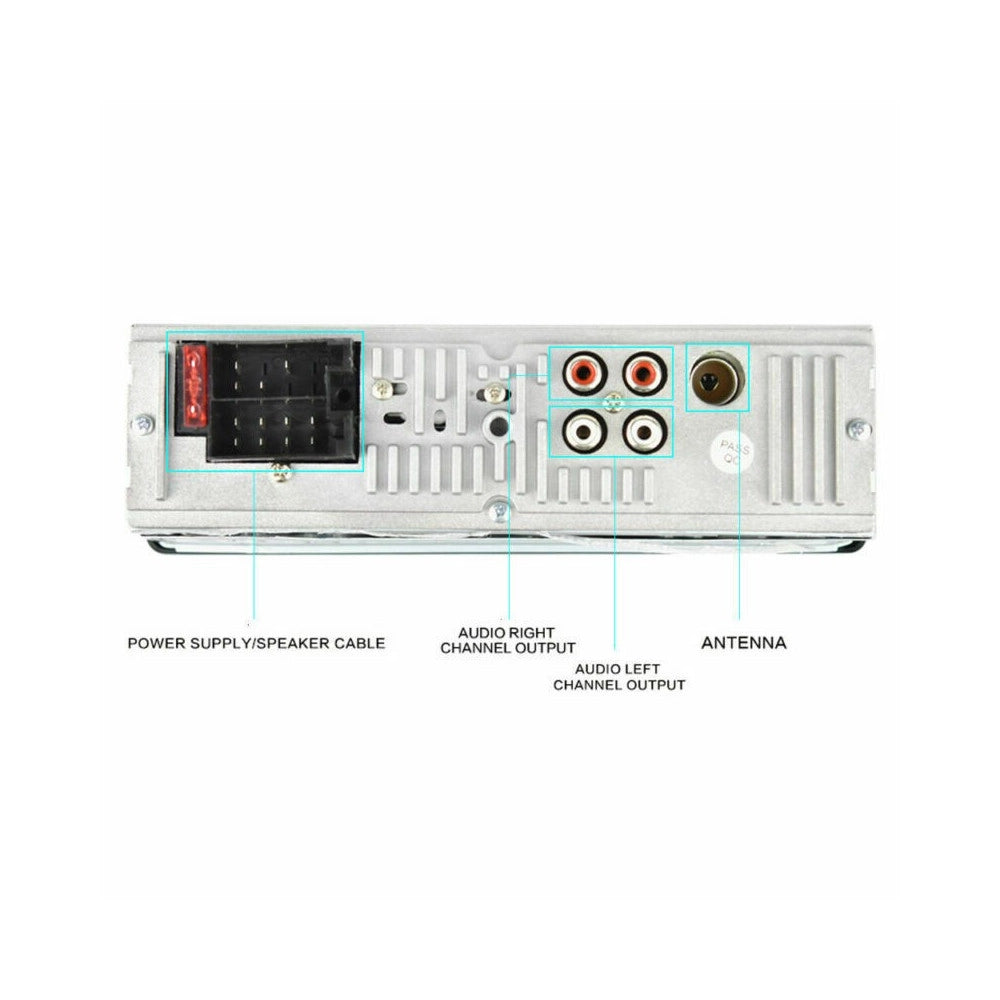 Trade Shop - Autoradio Lettore Mp3 Ca001b Sistema Audio Auto Universale 1 Din Bluetooth Aux -
