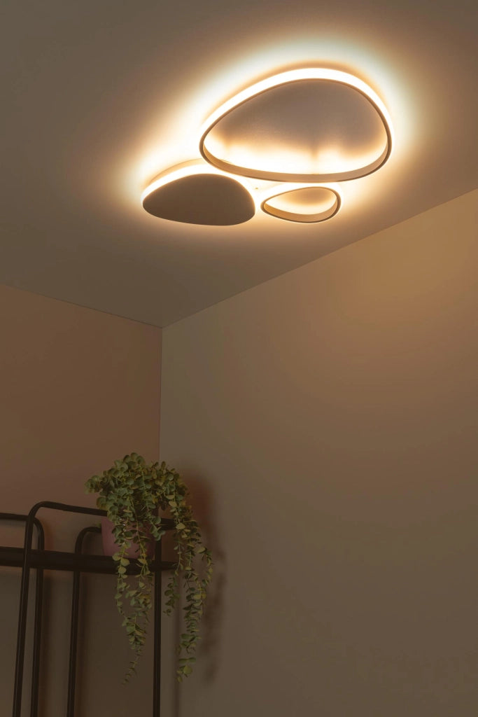Lampada da soffitto LED taupe SAMLING Lucide