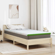 Topper per materasso-Materassino Bianco e Verde 100 x 200 cm 360169
