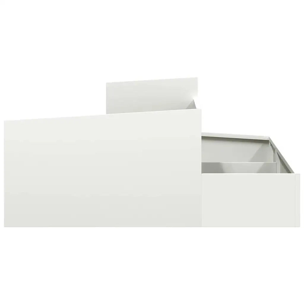 Fioriere | Cassetta per fiori | Vaso da giardino Bianco 100 x 100 x 50 cm