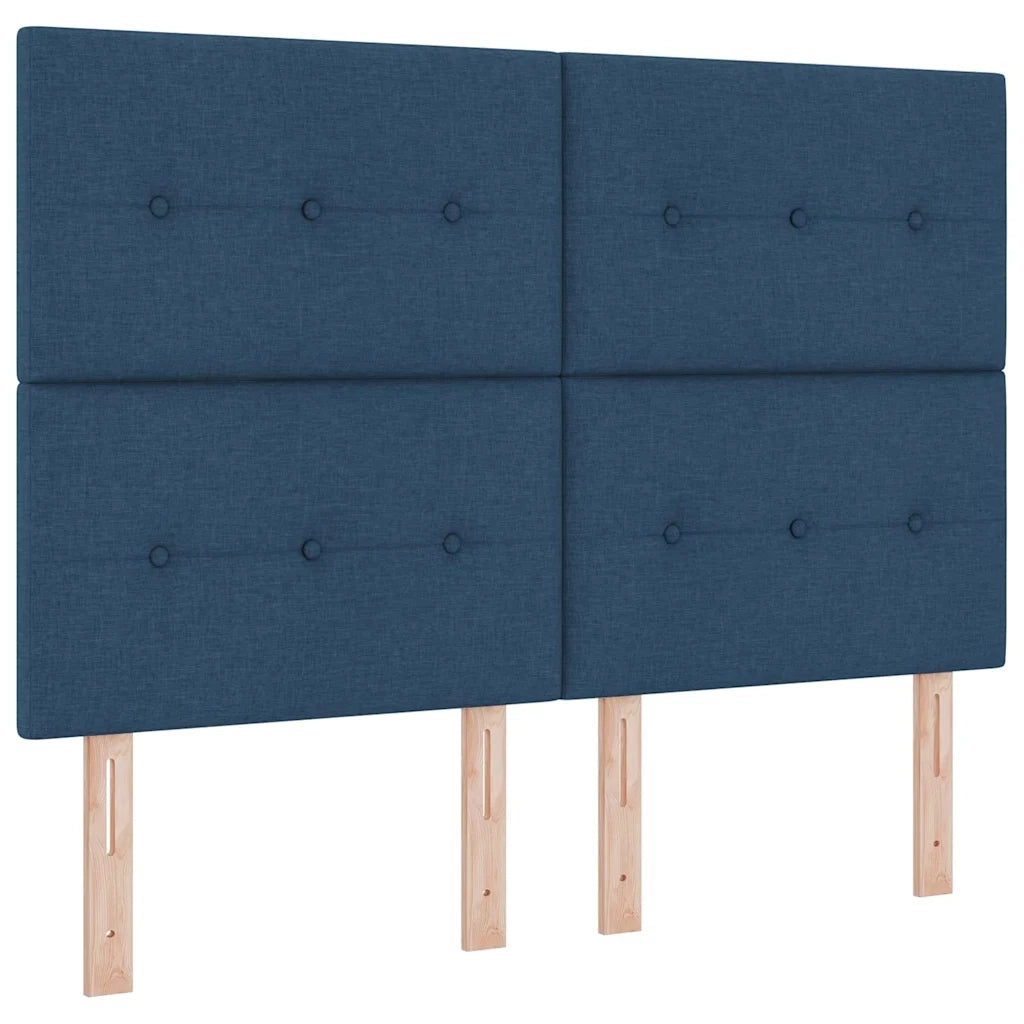 Testiera regolabile in altezza con testiera Blu 160 cm Tessuto 3337840