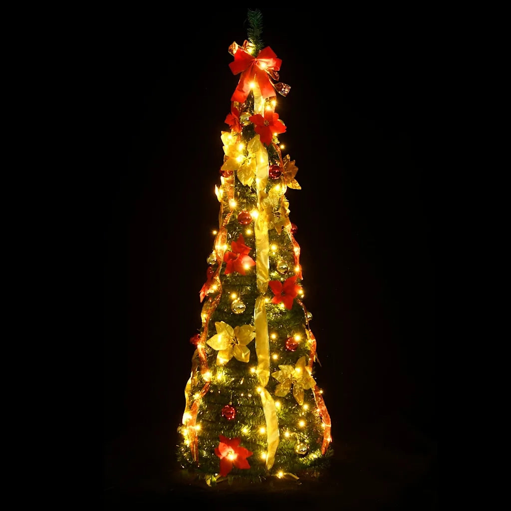 Albero di Natale Artificiale Pop-up con 200 LED Verde 210 cm 357763