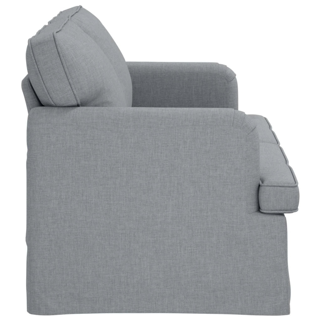 Divano Grigio chiaro 142 x 80 x 85 cm Tessuto