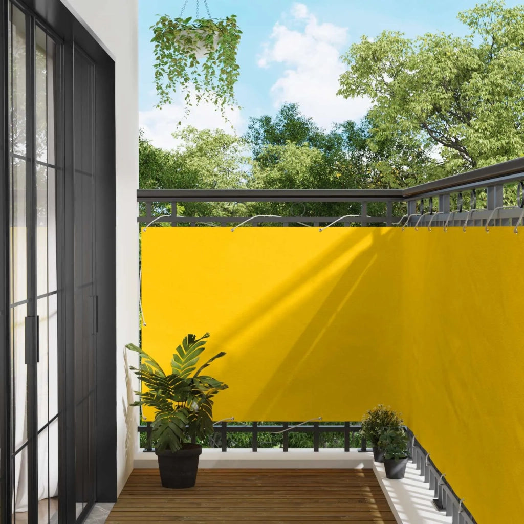 Schermo da balcone Giallo 110 x 400 cm Tessuto Oxford 42030801