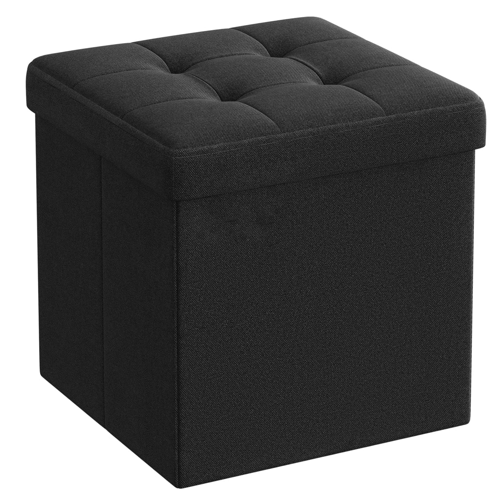 Valora PUFA - LSF028B01 Pouf Organizer Nero MDF Storage