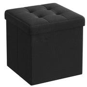 Valora PUFA - LSF028B01 Pouf Organizer Nero MDF Storage