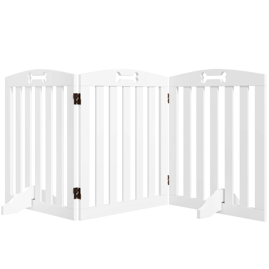 Cancello per Cani ¨C Minimal ¨C Bianco 155x30x61 cm