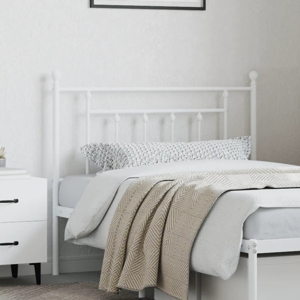 Testiera di Ricambio in Metallo Bianco 107 cm 353616