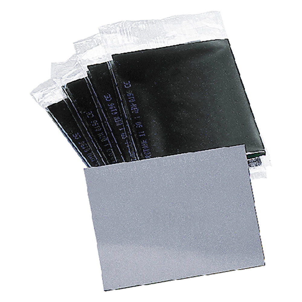 VETRO PER SCHERMO inattinico DIN 10  mm 50 x 105- 5 pezzi