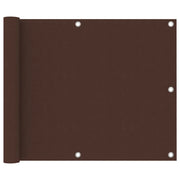 Paravento per balcone 75 x 500 cm tessuto oxford marrone 02_0010235