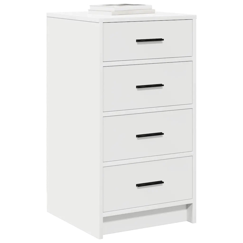 Credenza con cassetto Bianco 40 x 41 x 75 cm Legno multistrato 865055