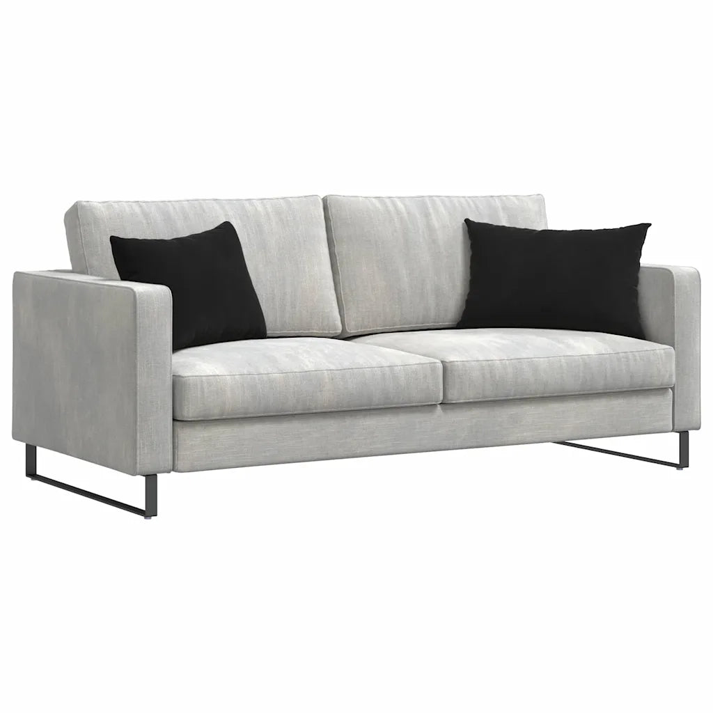 Cuscini da Divano 2 pz | Cuscini per sedie Nero 60 x 40 cm Tessuto in Cords