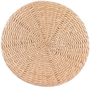 Tatami Cuscino Rond - Piuma Hand Lavorata - Cuscino morbido per pavimento - Cuscino Yoga - Cuscino per sedile - Dimensioni 30 x 30 x 5 cm