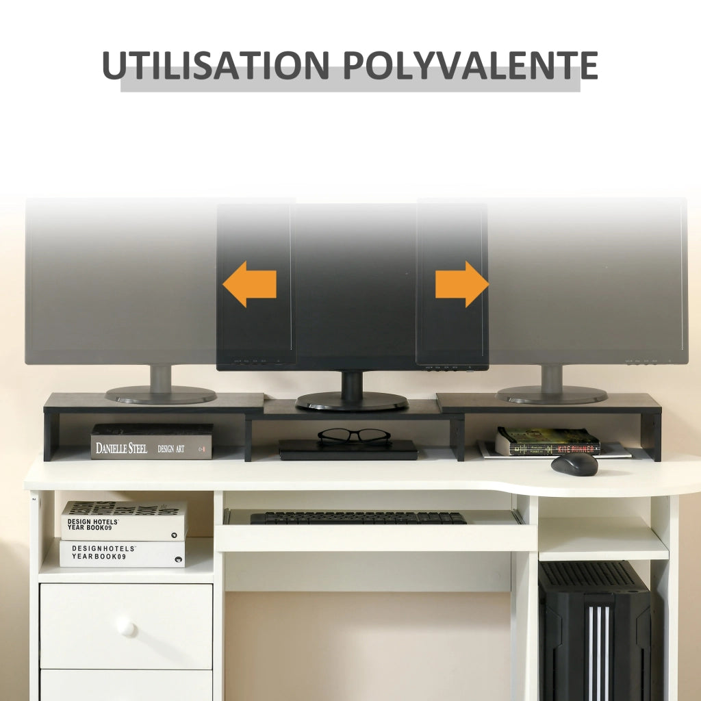 Supporto regolabile per monitor e PC ¨C Minimal ¨C 80-117 cm nero