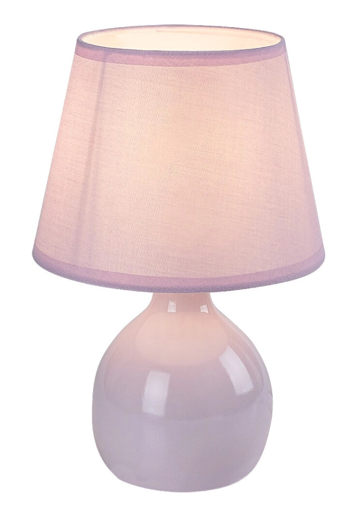 Lampada da tavolo Ingrid rosa ceramica E14 Rabalux