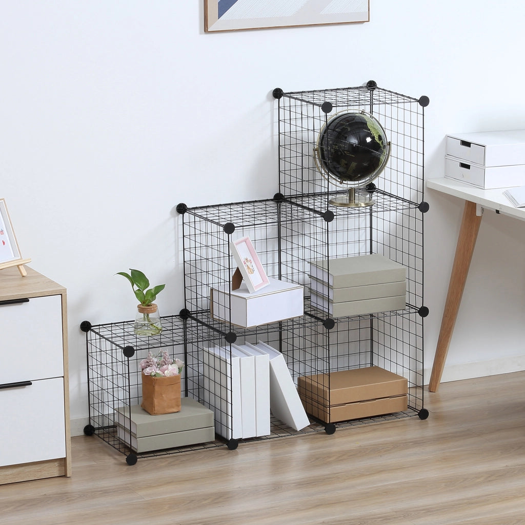 Armadio a cubi metallo regolabile ¨C Minimal ¨C 109x37x109 cm nero