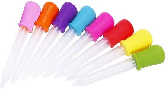 Pipette per dolcificanti alimentari - 8 pezzi (8 colori)