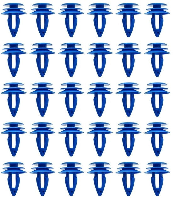 Clip di allaccio auto in nylon blu - 30 pezzi/pacco - sostituisce LR027255 - durato e pratico