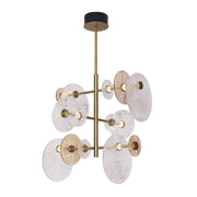 Lampadario Maxlight Allure anelli vetro LED 70W Ø60