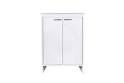 Mobile Lavanderia da Esterno 60x49x84 cm in PVC Bianco