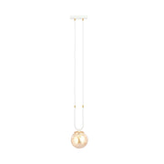 Lampada sospensione Emibig Glam E14 bianca miele Ø15