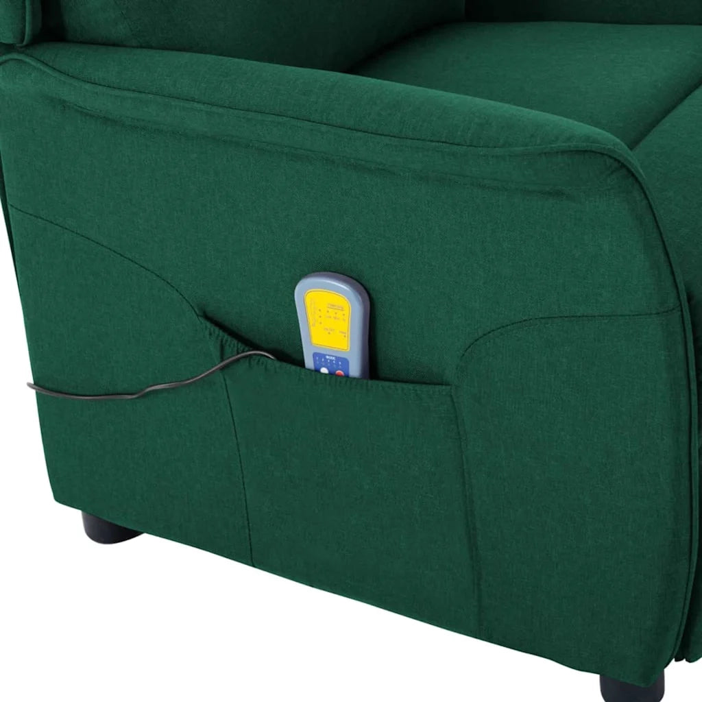 Sedia da massaggio Verde Scuro 93.5 x 67.5 x 101.5 cm Tessuto 348355