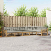 Set di divani da esterno 4 pcs Bianco e Grigio Chiaro 3386510