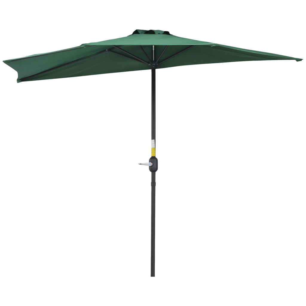 Ombrellone da balcone ? 2,7 m ¨C Minimal ¨C verde metallo poliestere