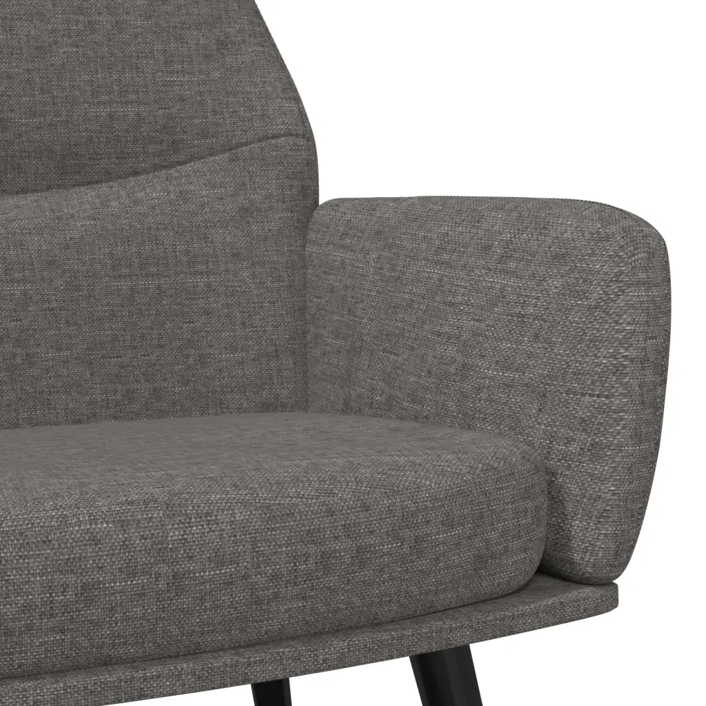 Poltrona | Sedia Relax Grigio Chiaro in Tessuto