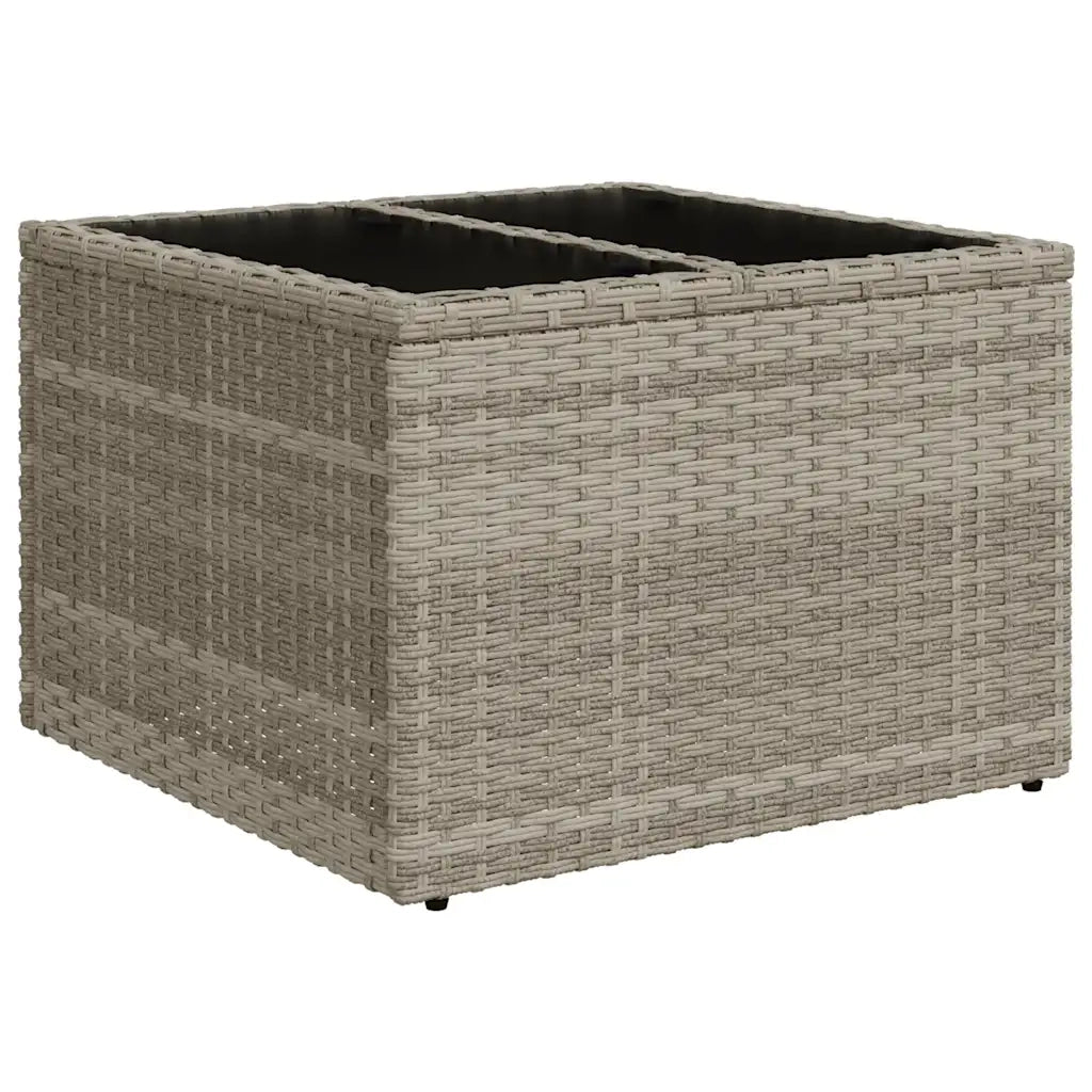 Set Divano Giardino 10 pz con Cuscini Grigio Chiaro Polyrattan 3223031