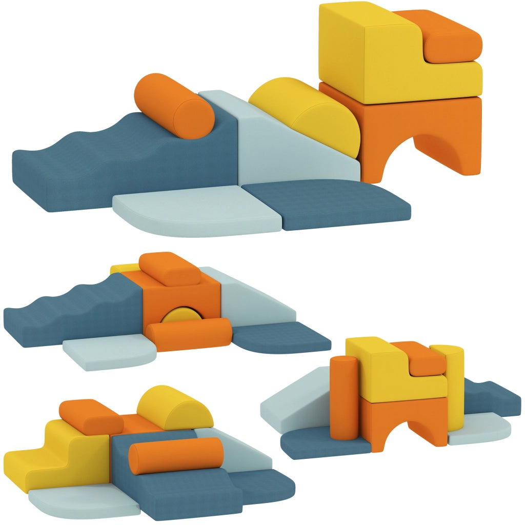 Set 9 Blocchi Morbidi Costruzioni ¨C Xylo ¨C Schiuma Colorata per Bambini