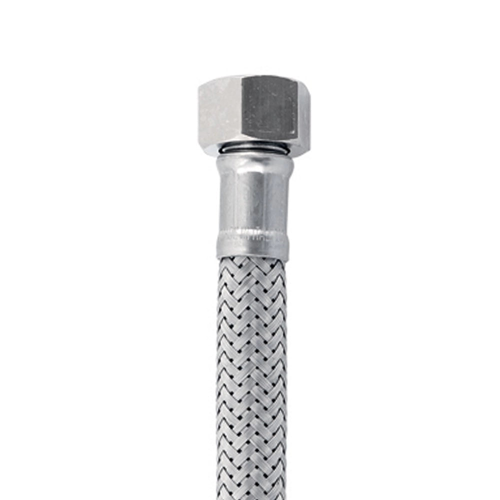 Flessibile in acciaio inox m10x1 - 3/8"f
