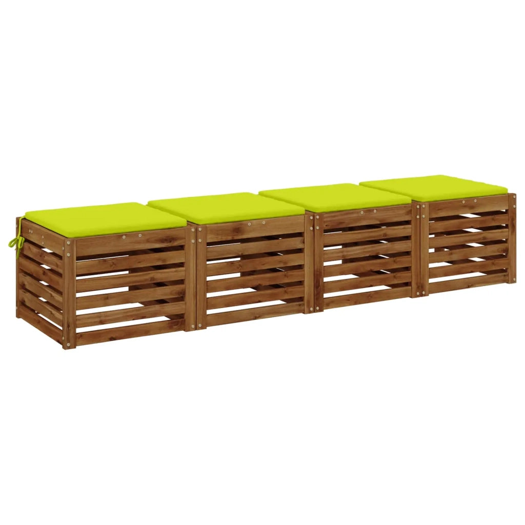 Cuscini per Sedia in 4 Pezzi SOEST 4 pz 100% Poliestere 944338