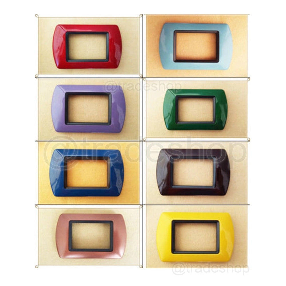 Trade Shop - Placchette Placche In Abs Compatibili Per Master Modo Colorra Placca Copriprese -