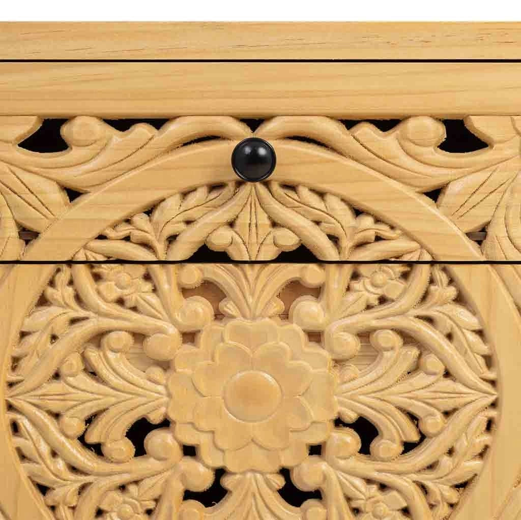 Tavolino in legno marrone 45x35x60h cm