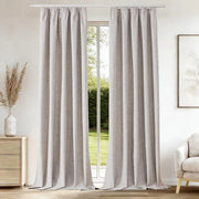 Set di tende a oscuramento 100% intransparenti - Lotto da 2 - 175 x 140 cm - Telaio a 3 strati - Isolante termico - Assorbente del suono - Tende