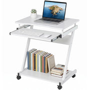 Scrivania con Ruote ¨C Minimal ¨C Bianco 60x48x76 cm