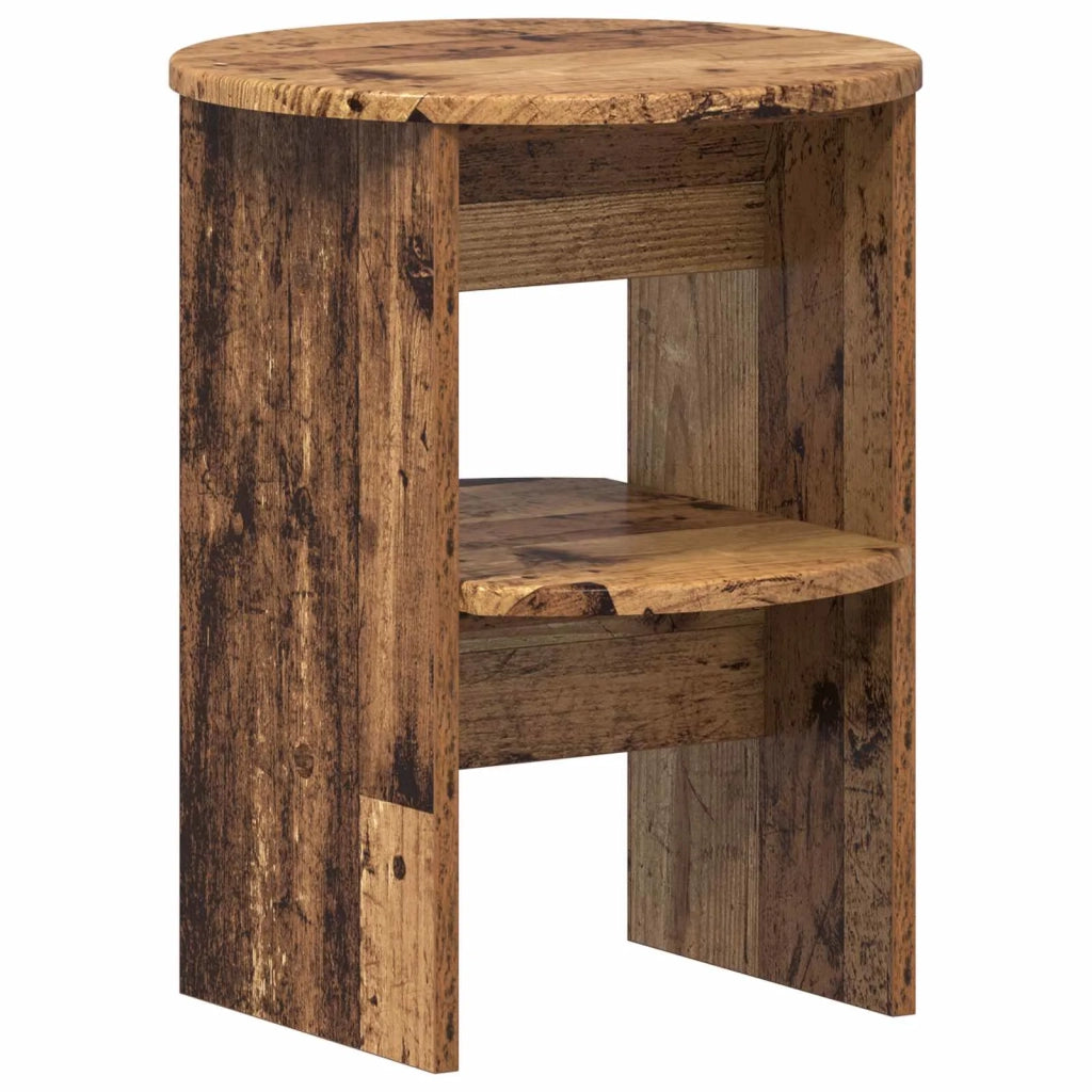 Mobile laterale 2 pcs Legno vecchio Ø40 x 50 cm 899831