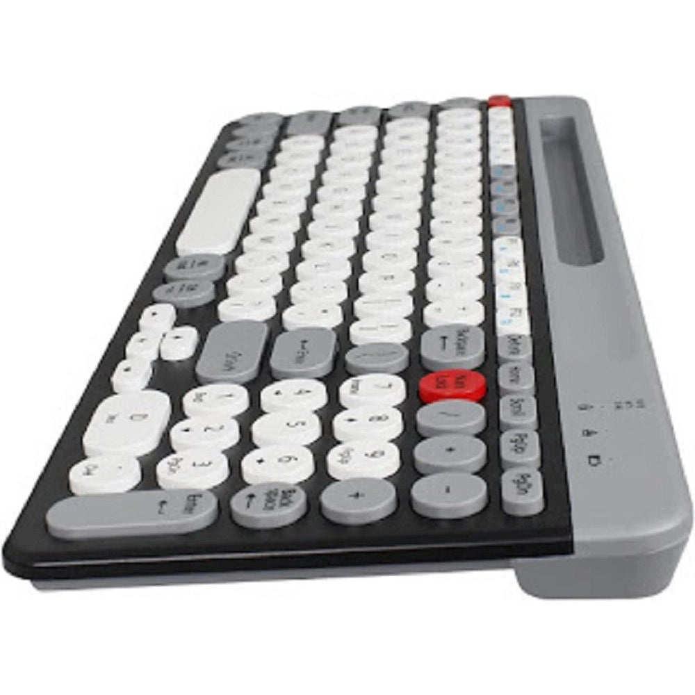 Trade Shop - Tastiera Wireless Bluetooth Dual Modes Layout Compatto Ultra Silenzioso Qk8066 -