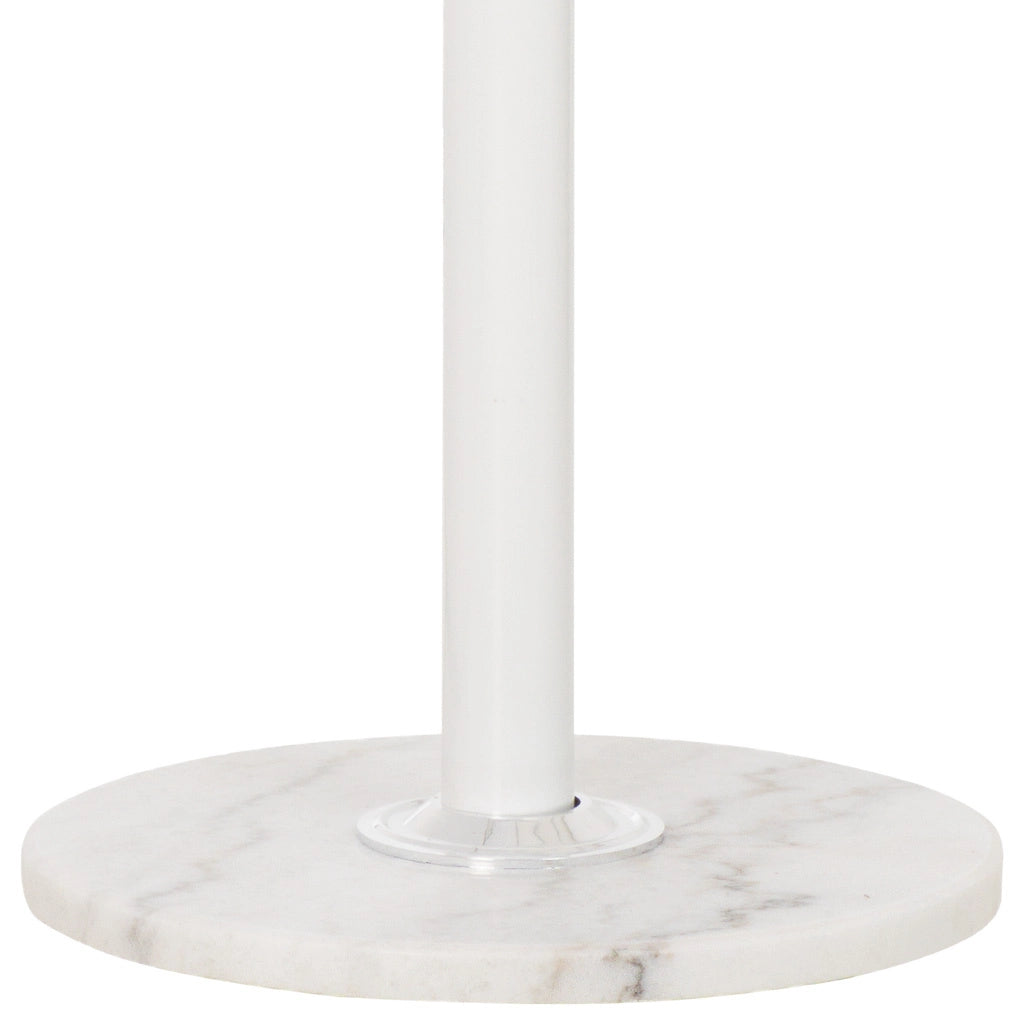 Perchero de metal blanco con  y 6 ganchos D36X176h cm